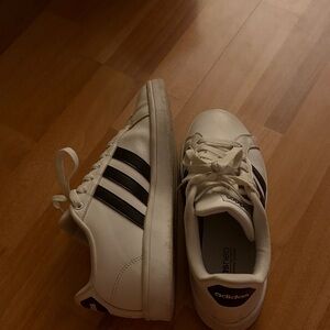Adidas Classic White and Black Sneakers